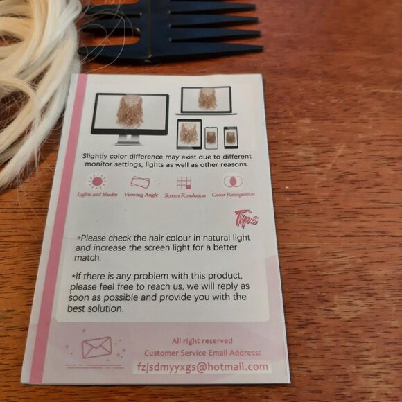 NEW IN BAG ! Barsdar Hair Extention Curly Set  Blonde main image 8